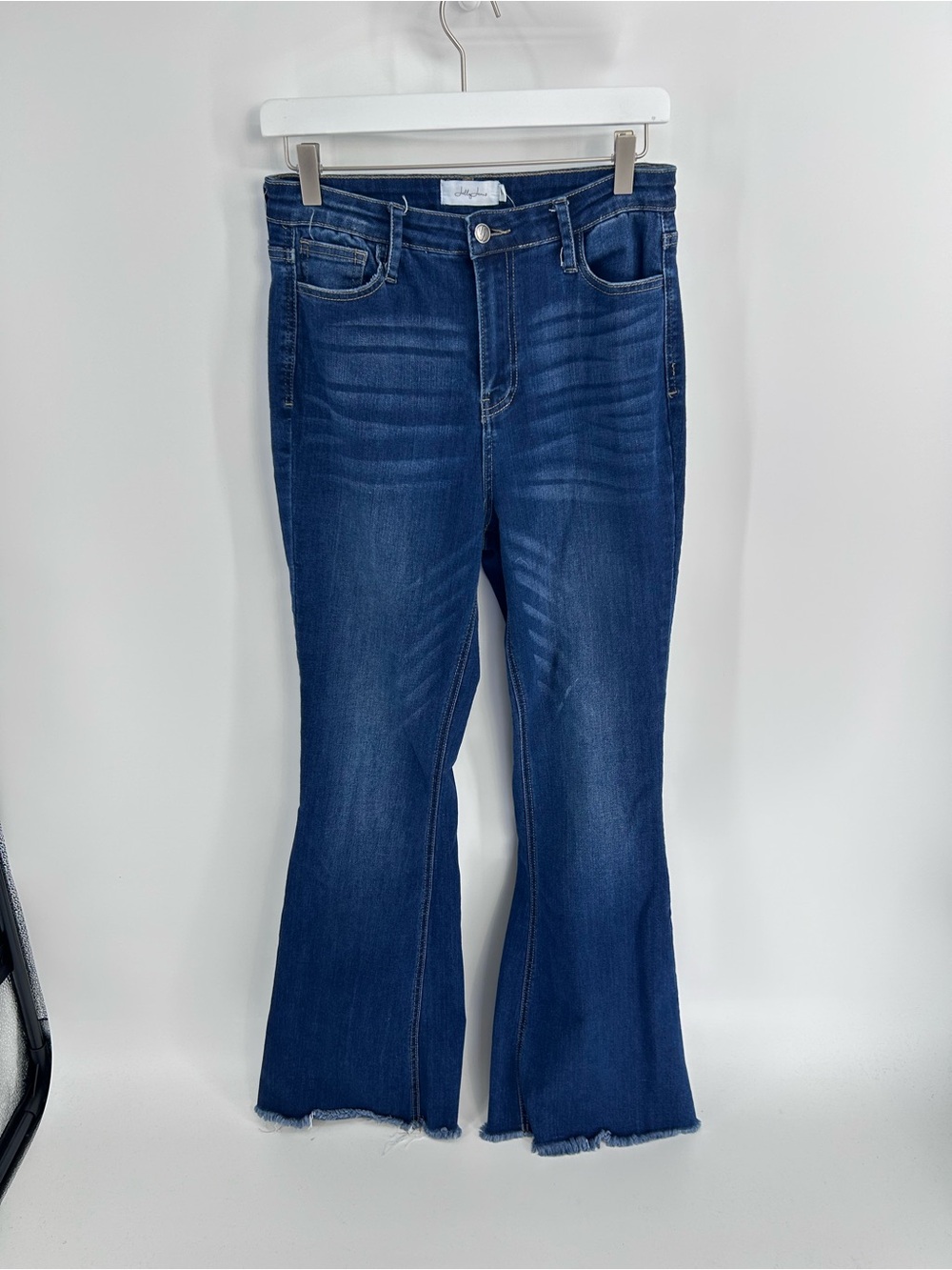 Women’s High Waisted Flare Jelly Jeans - Size 11